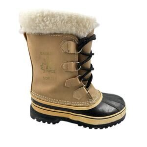 VTG Sorel Caribou Kaufman Canada Insulated Leather
Winter Boots Waterproof Sz 8